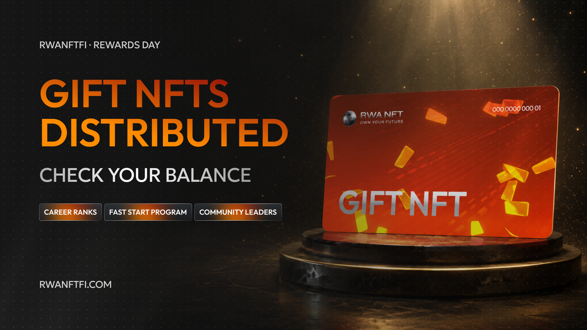 Gift NFTs Distributed - Check Your Balance