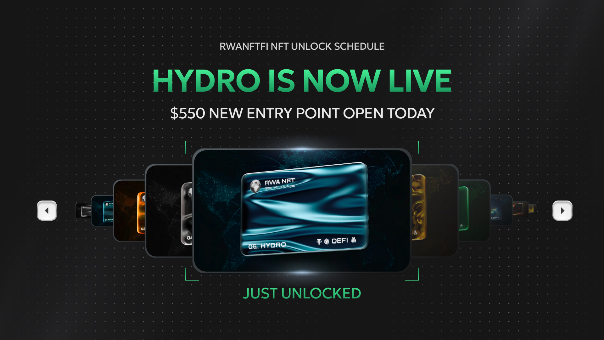 HYDRO באוויר - NFT ב-$550 נפתח עכשיו, והמספרים כבר מדברים